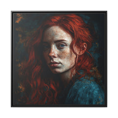 Fierce_Courage_I_Matte Canvas, Black Frame