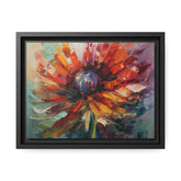 Modern Flora Matte Canvas, Black Frame