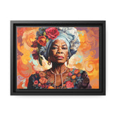 Wall Art Inspired by Maya Angelou Matte Canvas, Black Frame