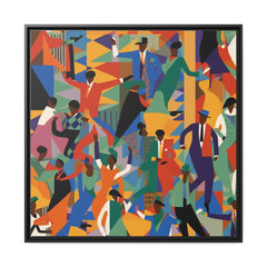 Harlem I Matte Canvas, Black Frame