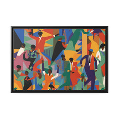 Harlem I Matte Canvas, Black Frame