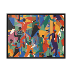 Harlem I Matte Canvas, Black Frame