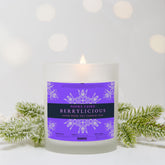 Berrylicious 11oz Frosted Glass Candle by Noire Faire - Noire Faire