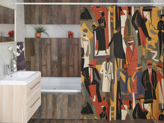 Black Art Shower Curtains - Noire Faire