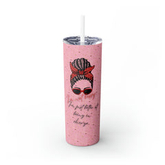 Boss Skinny Tumbler with Straw, 20oz - Noire Faire