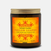 Fallen Leaves 9oz Amber Jar Candle by Noire Faire - Noire Faire