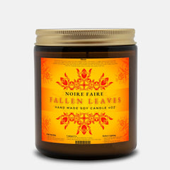 Fallen Leaves 9oz Amber Jar Candle by Noire Faire - Noire Faire