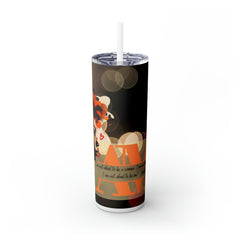 I AM Skinny Tumbler with Straw, 20oz - Noire Faire