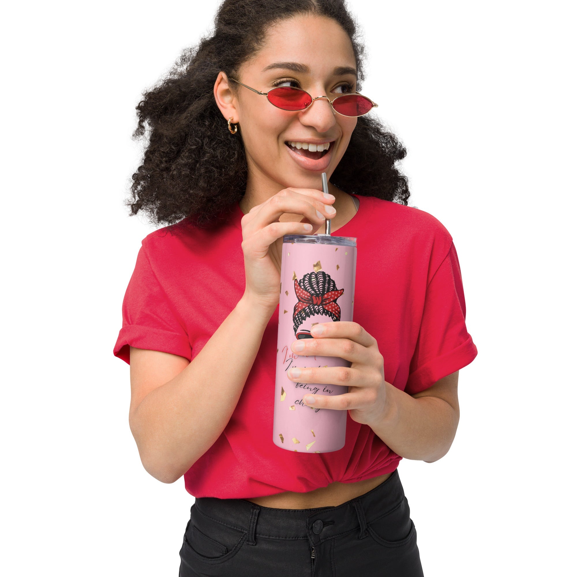 I'm Not Bossy Stainless steel tumbler - Noire Faire