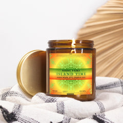 Island Time 9oz Amber Jar Candle by Noire Faire - Noire Faire