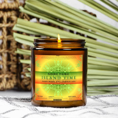 Island Time 9oz Amber Jar Candle by Noire Faire - Noire Faire
