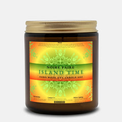 Island Time 9oz Amber Jar Candle by Noire Faire - Noire Faire