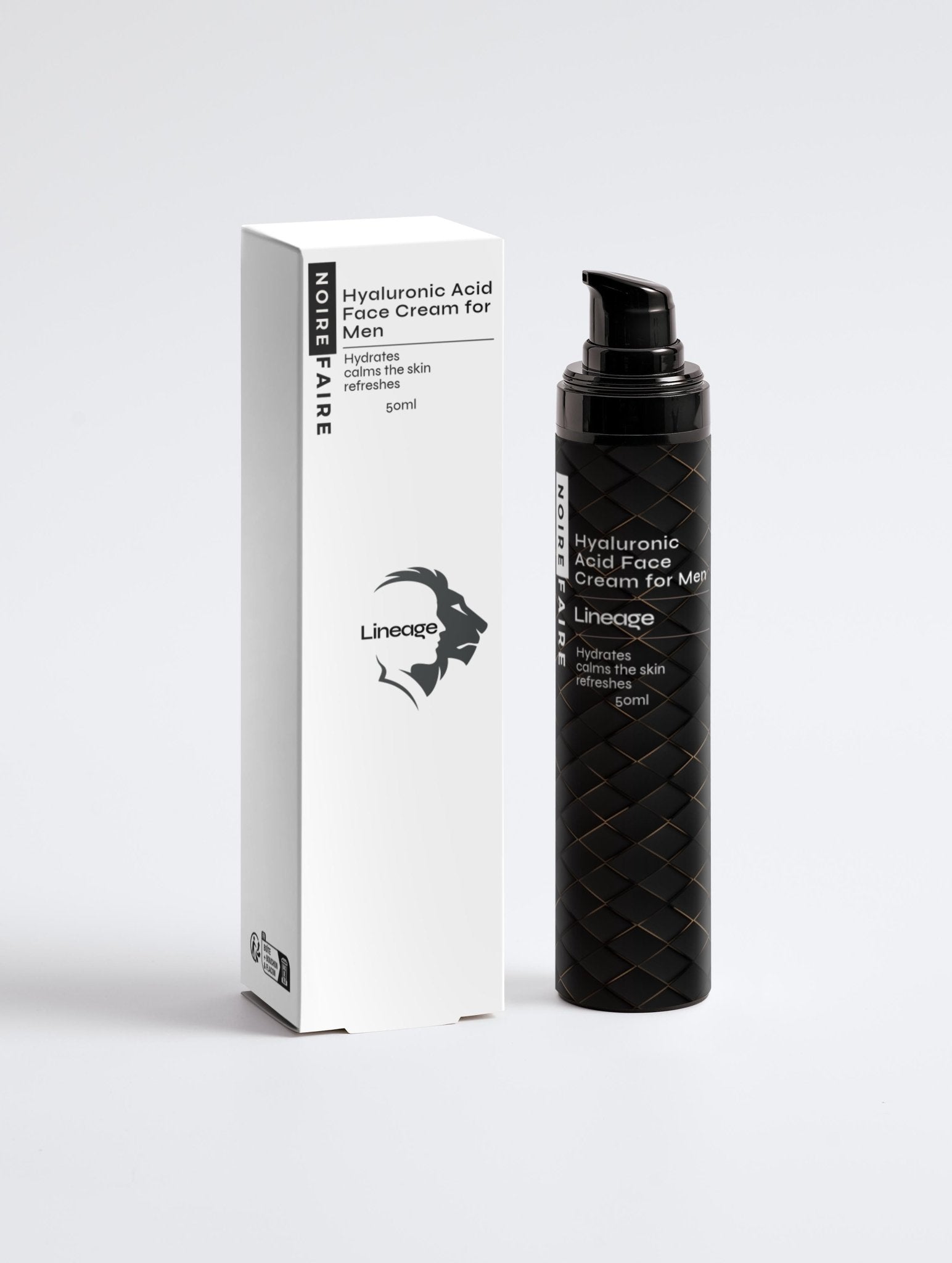 Lineage Hyaluronic Acid Face Cream for Men - Noire Faire