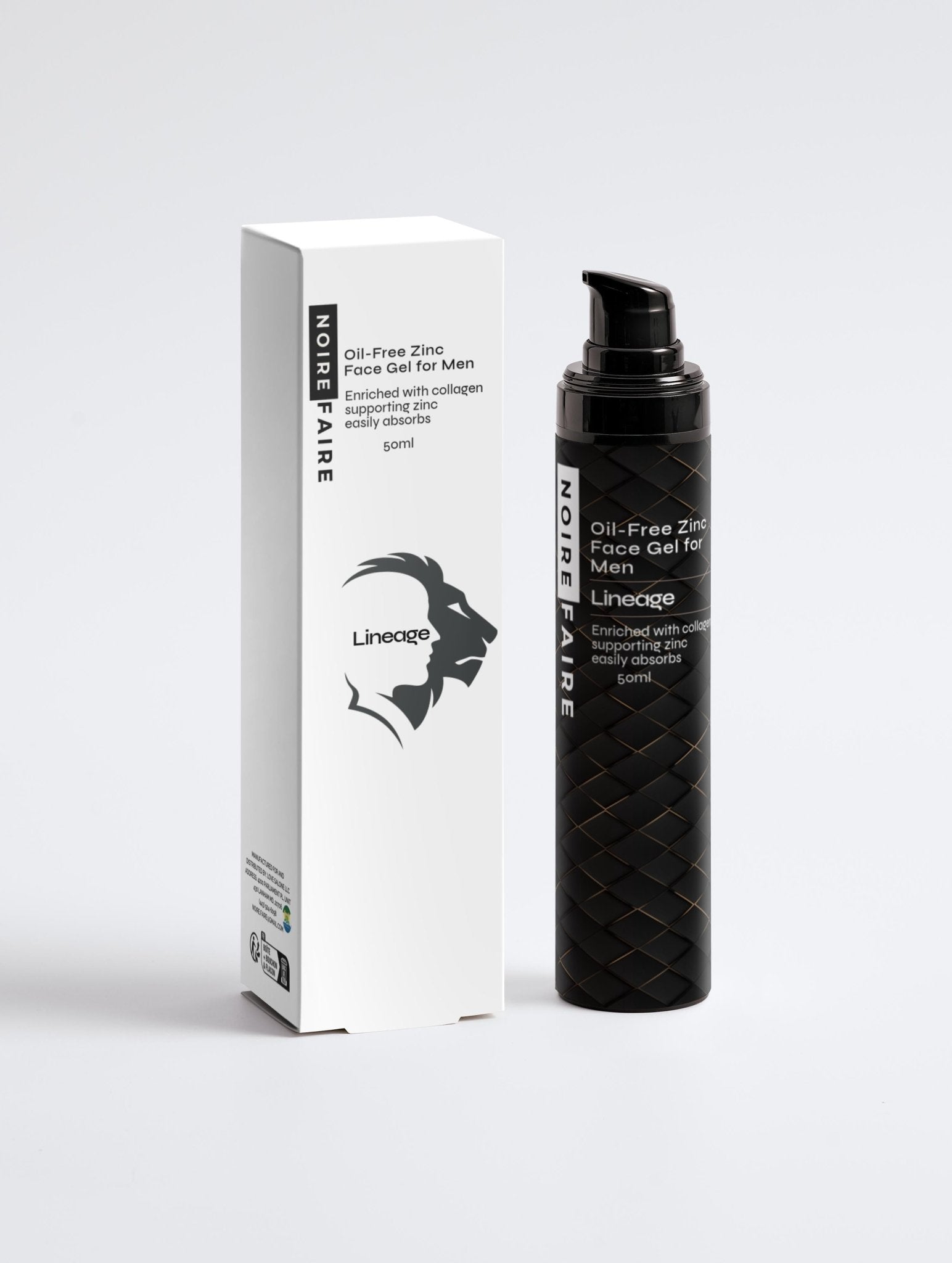 Lineage Oil - Free Zinc Face Gel for Men - Noire Faire