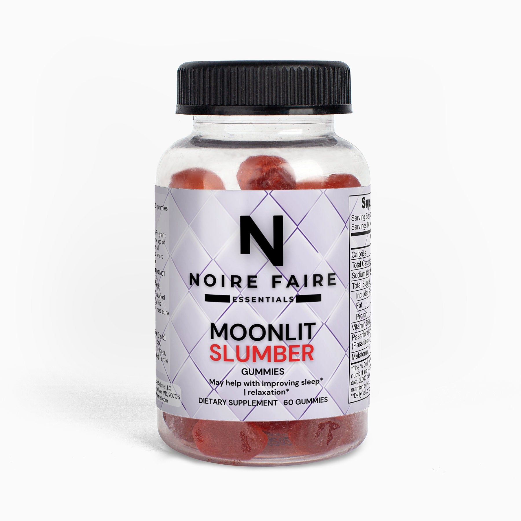 Moonlit Slumber Passion Fruit Sleep Well Gummies (Adult) - Noire Faire