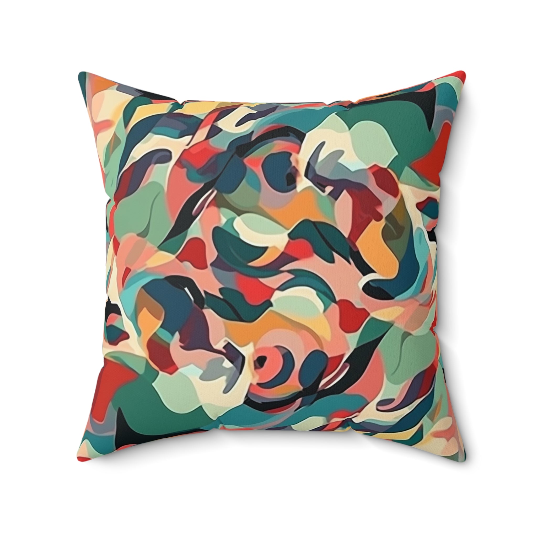 Noire Faire Abstract Paint Picaso Style Pillow - Noire Faire
