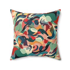 Noire Faire Abstract Paint Picaso Style Pillow - Noire Faire