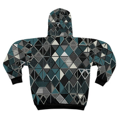 Noire Faire Geometric Zip Hoodie - Noire Faire