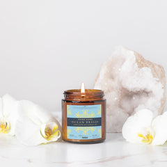Ocean Breeze Candle Amber Jar 4oz - Noire Faire