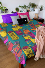 Pop Art AW Cans Inspired Comforter - Noire Faire