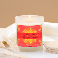 Pumpkin Patch 11oz Frosted Glass Candle by Noire Faire - Noire Faire