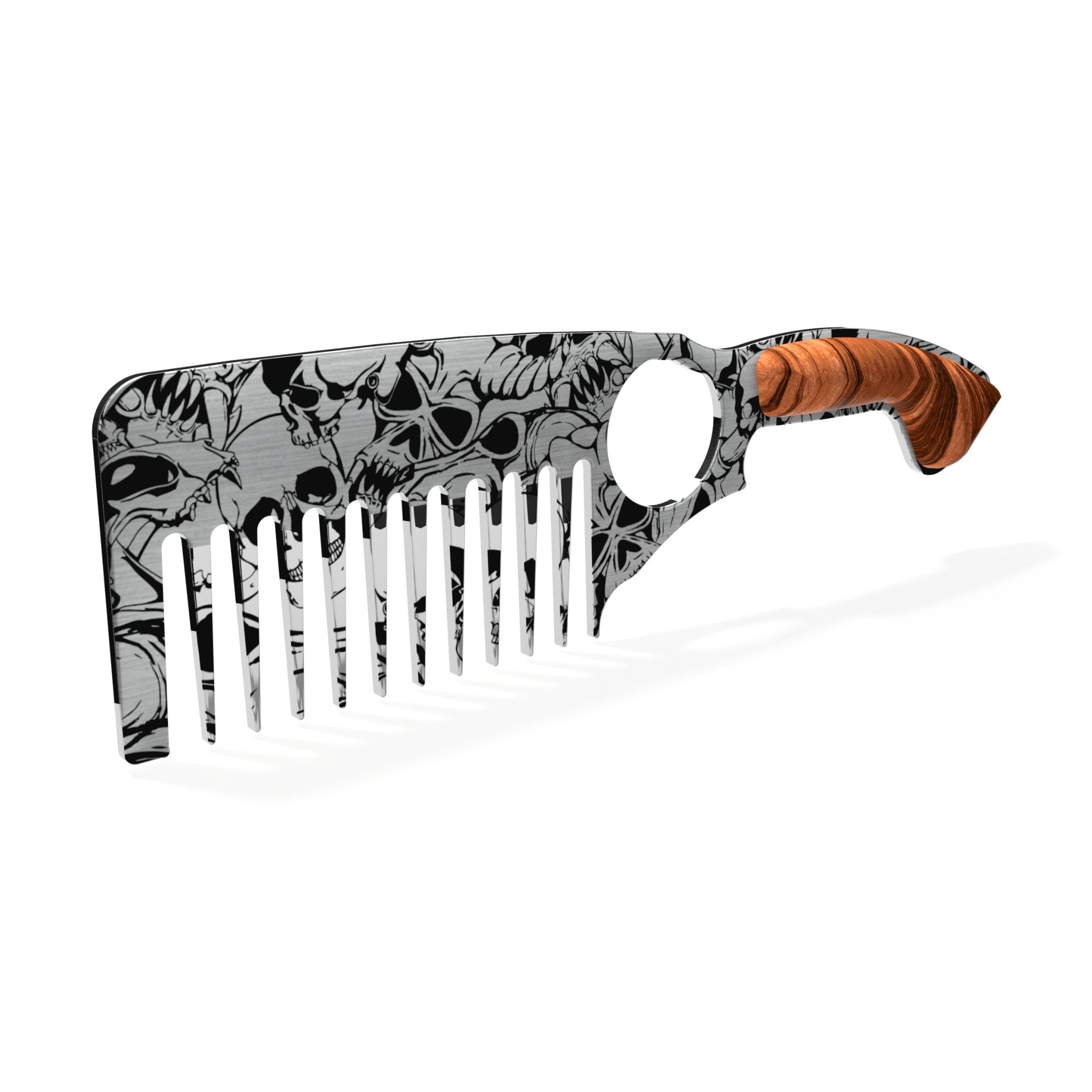 Skulls Beard Comb - Noire Faire