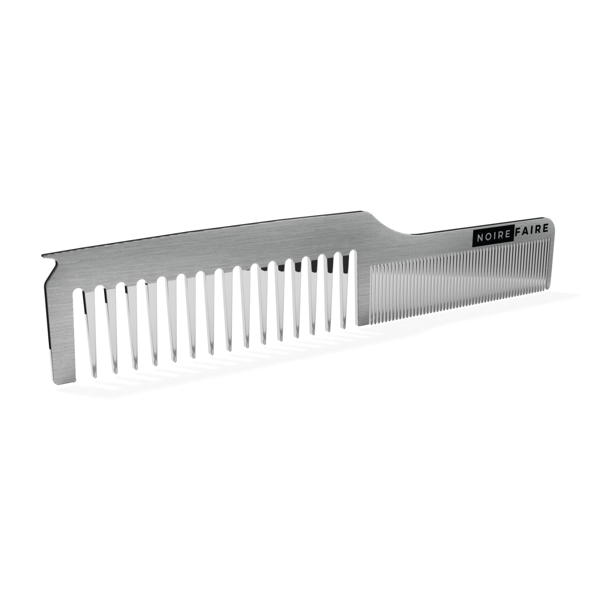 Stainless Dual Tooth Comb - Noire Faire