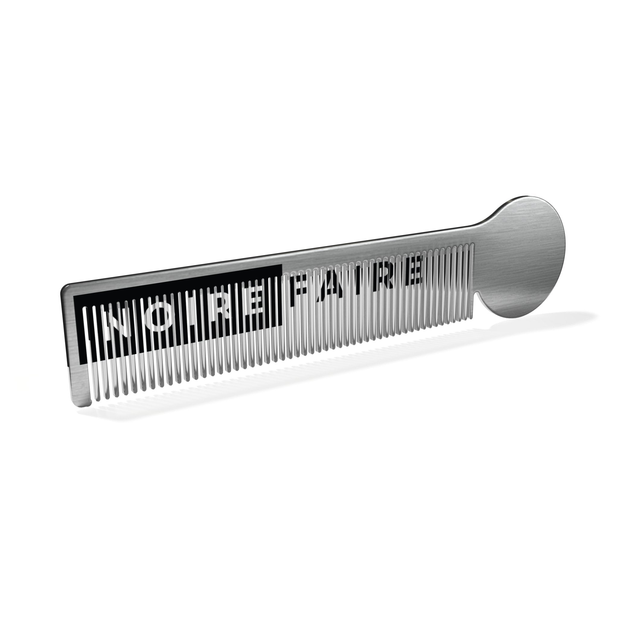 Stainless Moustache Comb - Noire Faire