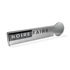 Stainless Moustache Comb - Noire Faire