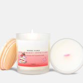 Strawberry Shortcake Candle Frosted (Pink Wick) Glass - Noire Faire