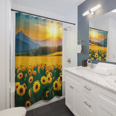 Sun Flowers Shower Curtains - Noire Faire