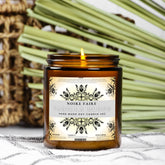 Vanilla Bloom 9oz Amber Jar Candle by Noire Faire - Noire Faire