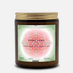 Winter Woods 9oz Amber Jar Candle by Noire Faire - Noire Faire