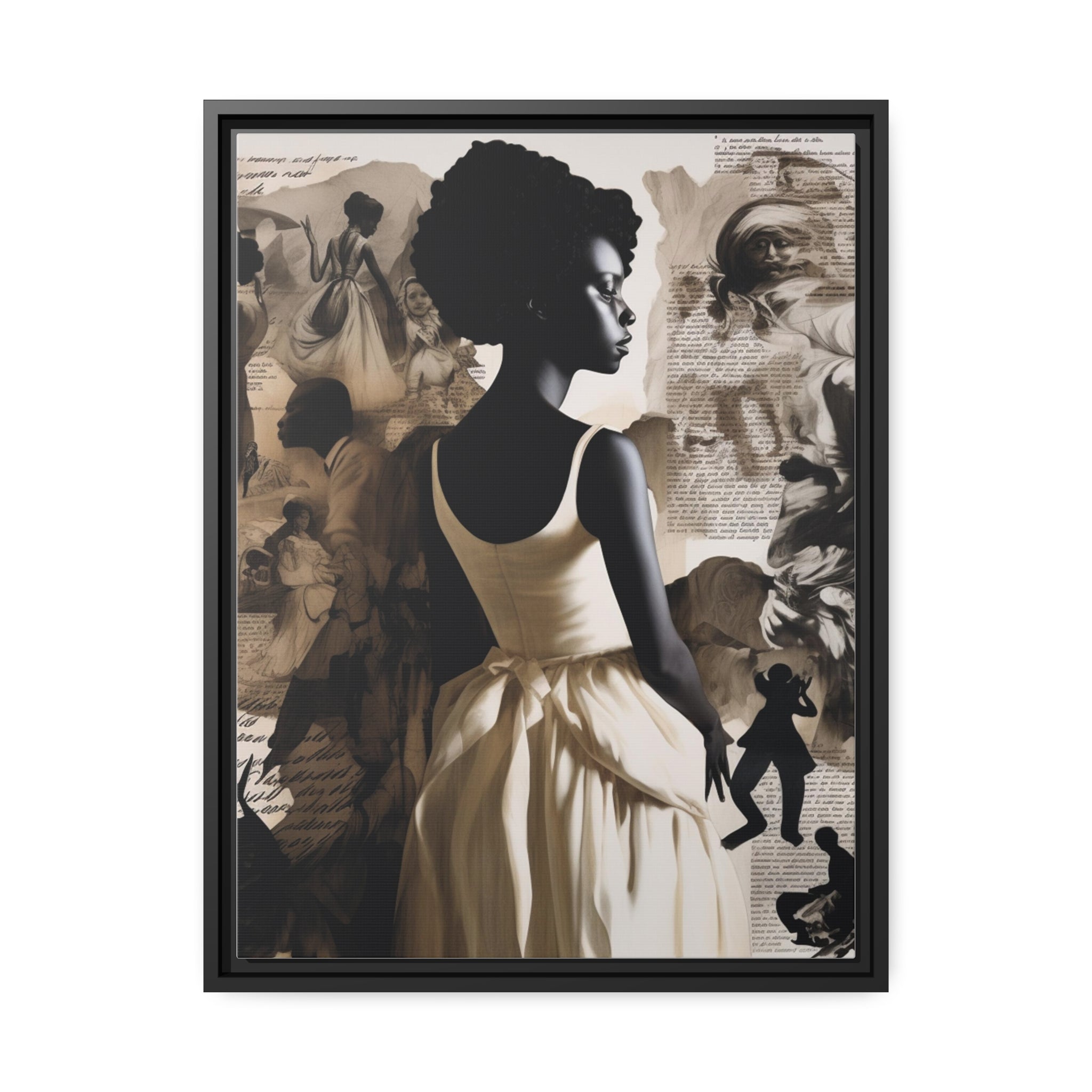 Wall Art Inspired by Kara Walke Matte Canvas, Black Frame