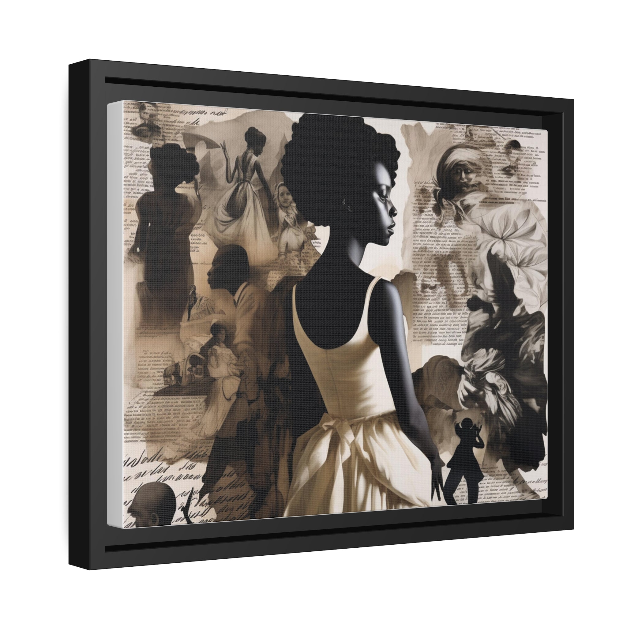 Wall Art Inspired by Kara Walke Matte Canvas, Black Frame