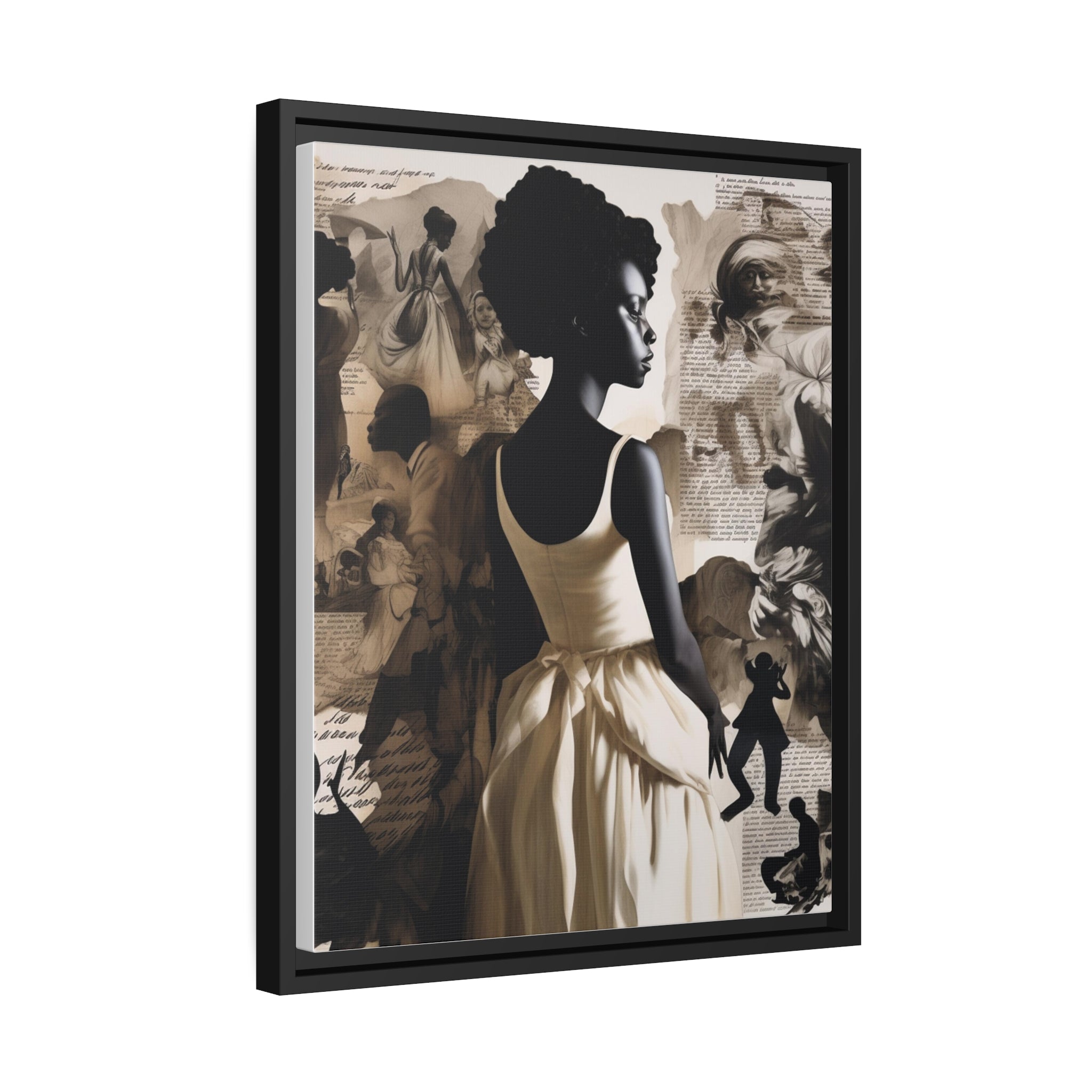 Wall Art Inspired by Kara Walke Matte Canvas, Black Frame