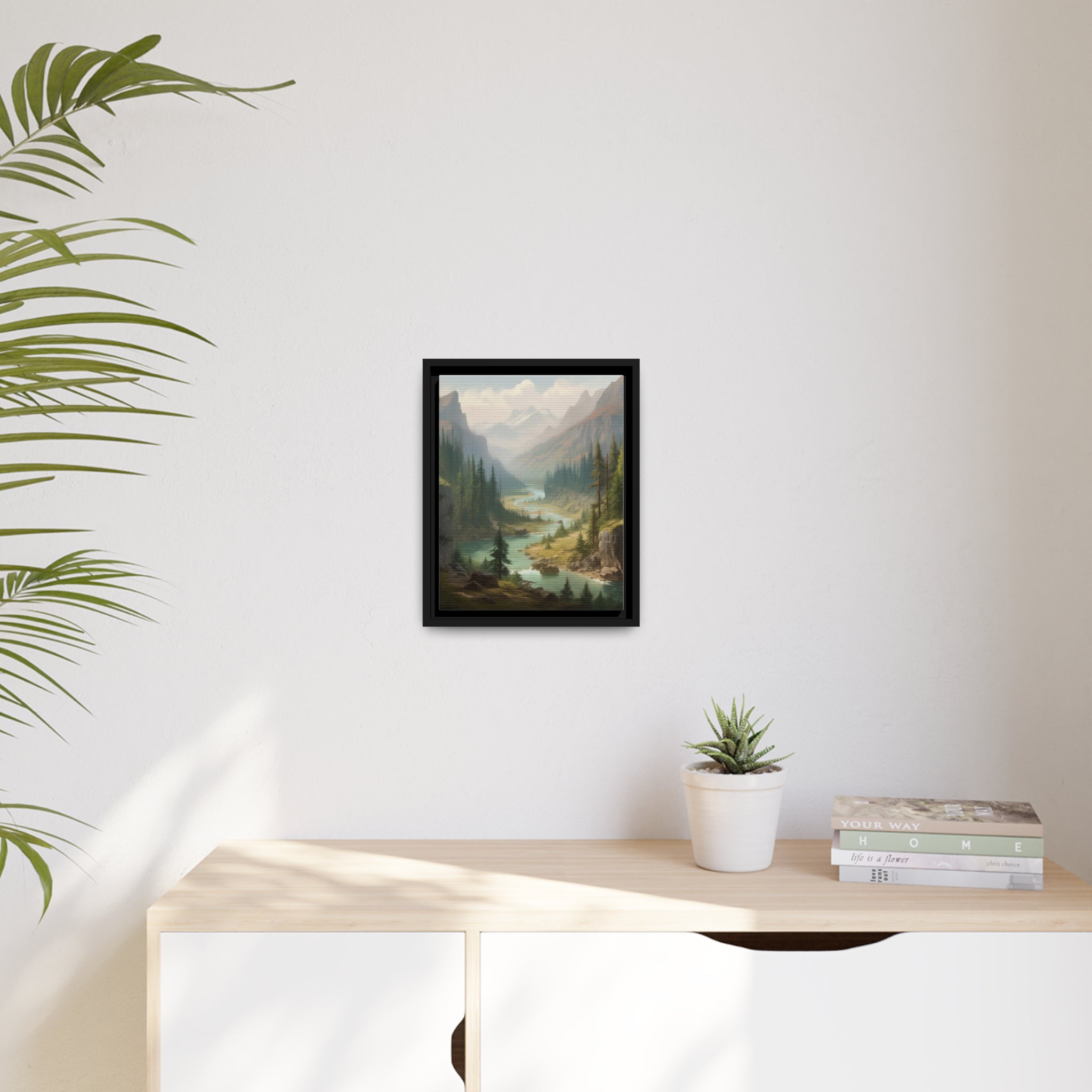 Forest I Matte Canvas, Black Frame