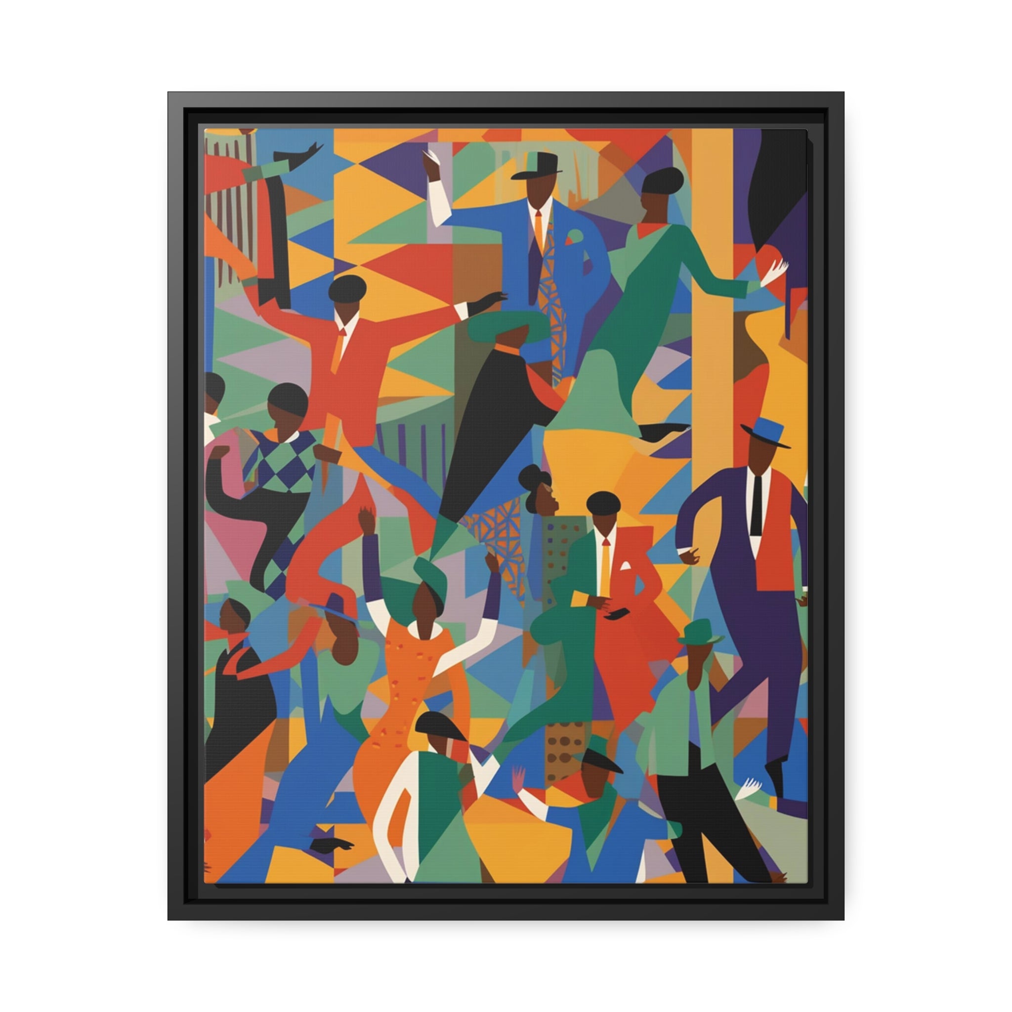 Harlem I Matte Canvas, Black Frame