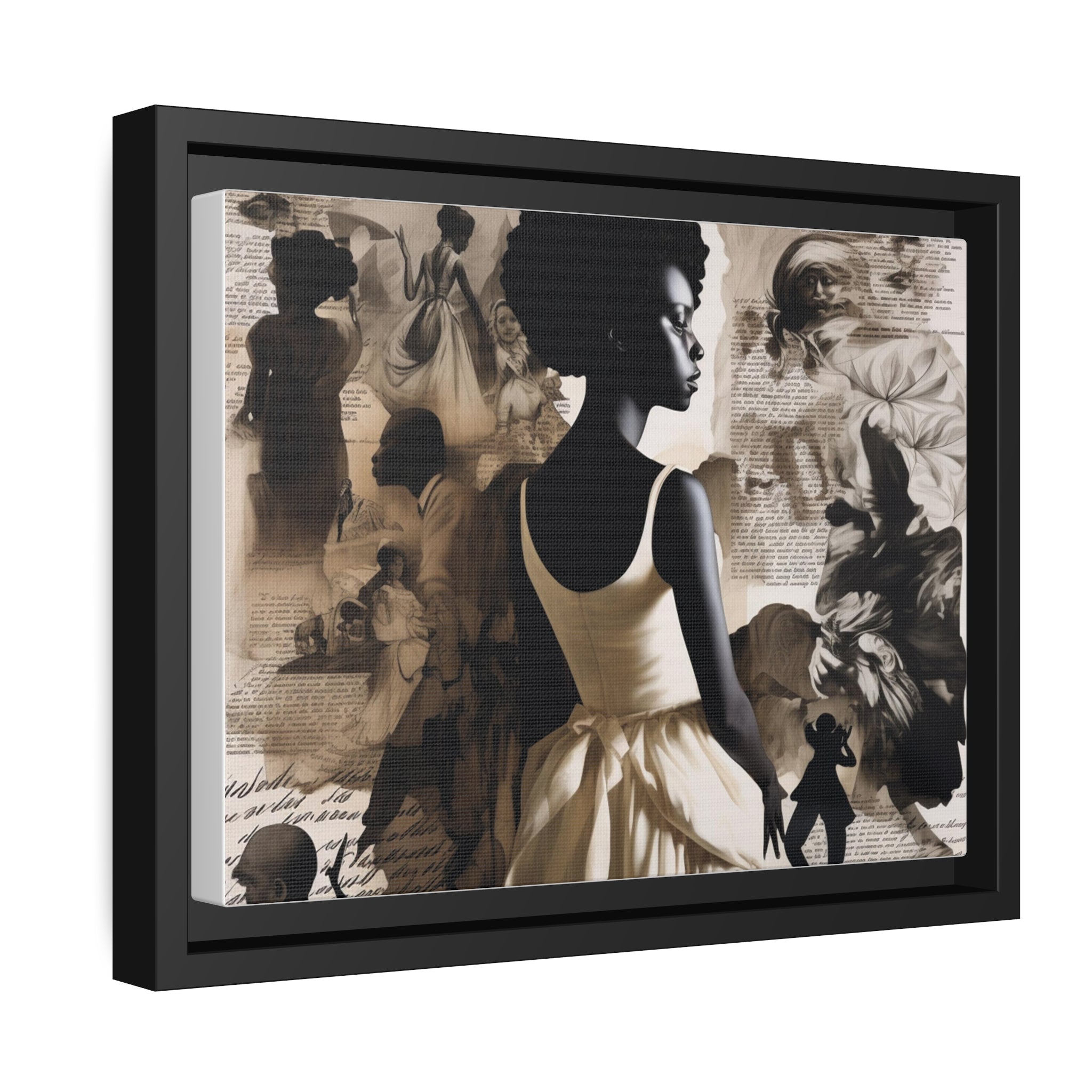 Wall Art Inspired by Kara Walke Matte Canvas, Black Frame