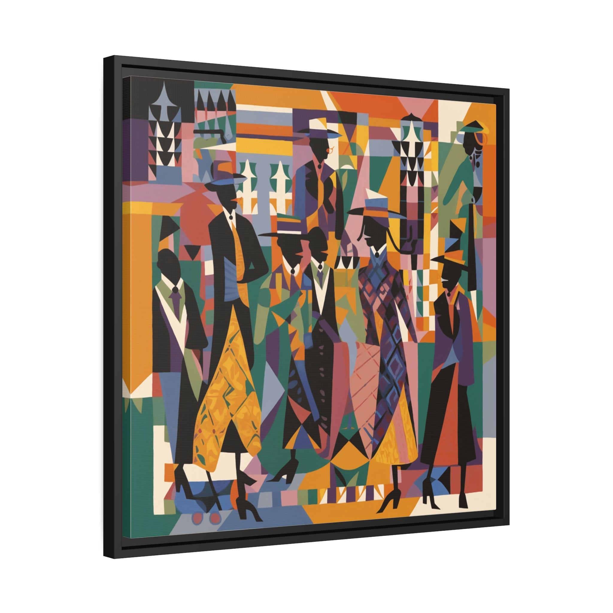 Renaissance I Matte Canvas, Black Frame
