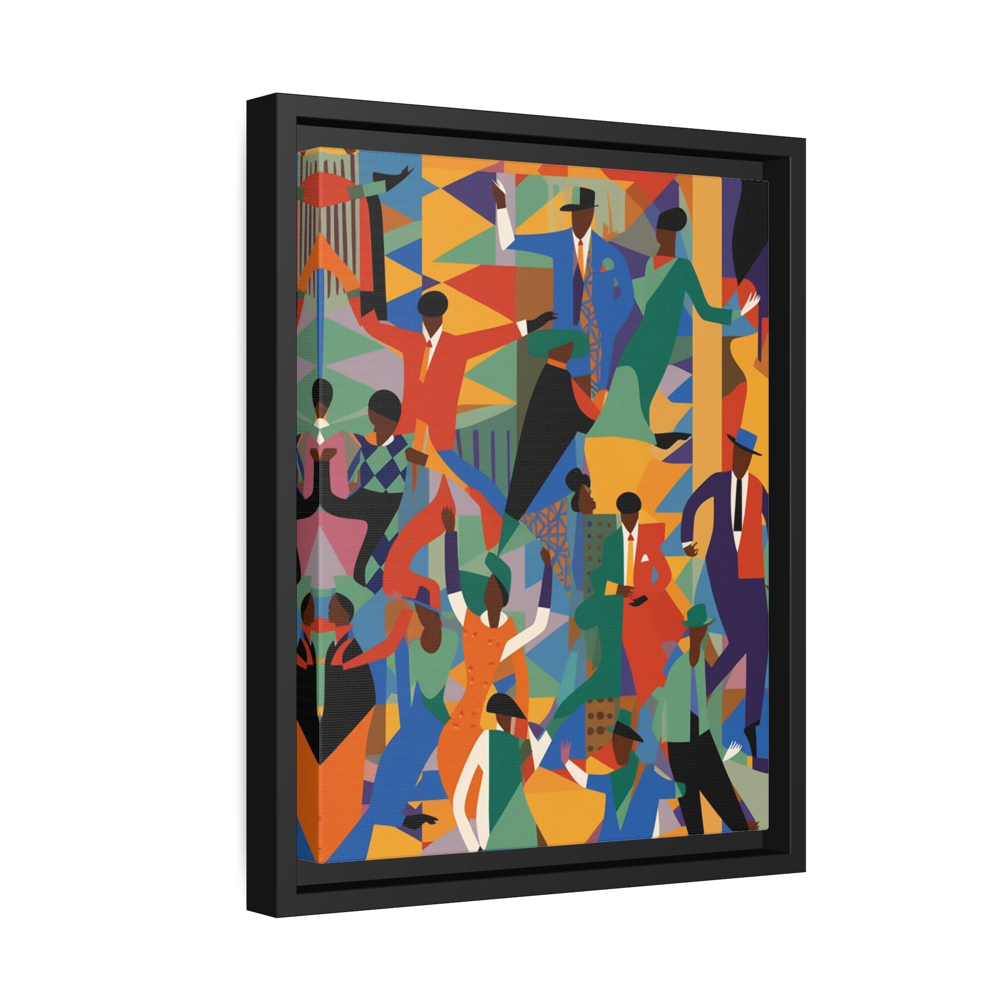 Harlem I Matte Canvas, Black Frame