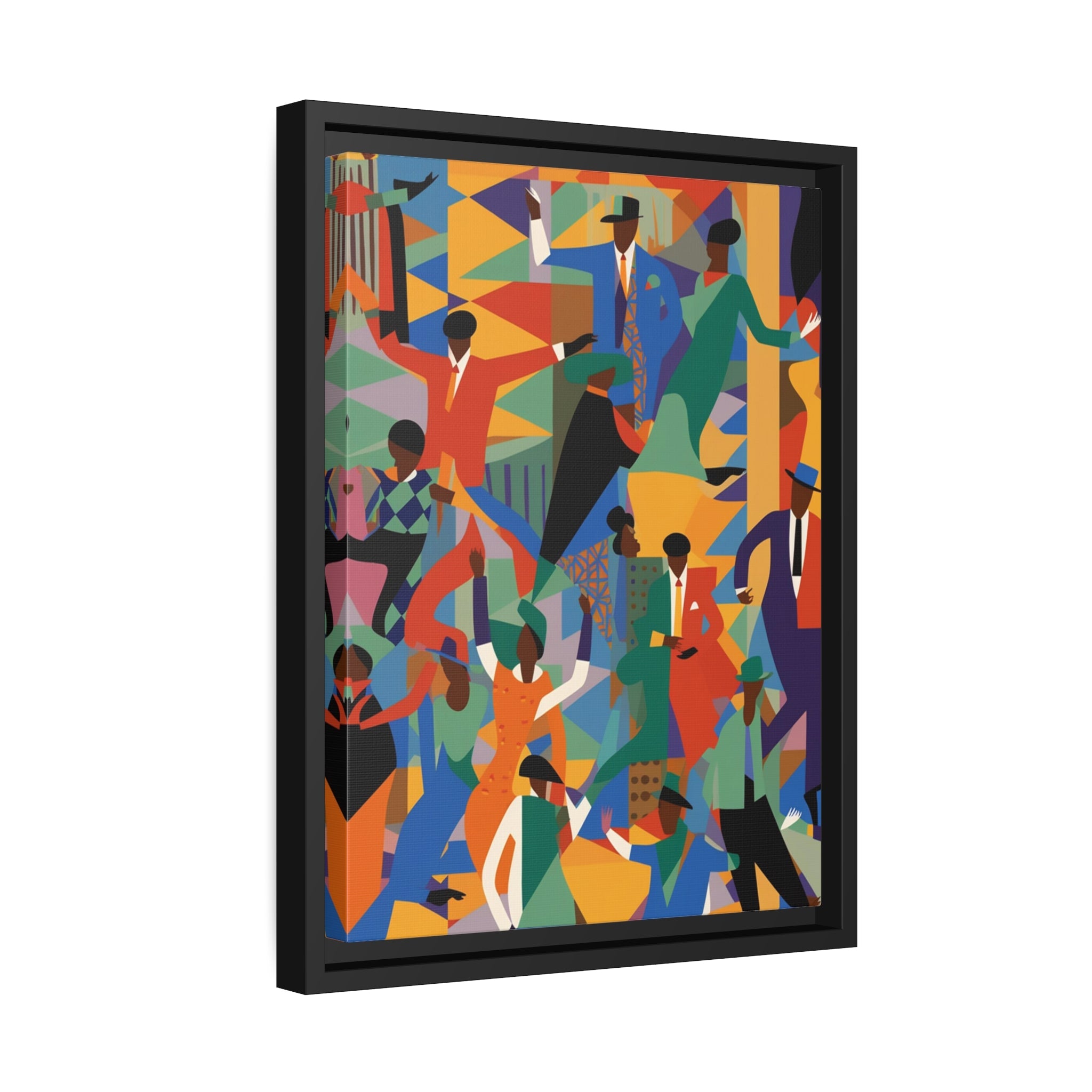 Harlem I Matte Canvas, Black Frame