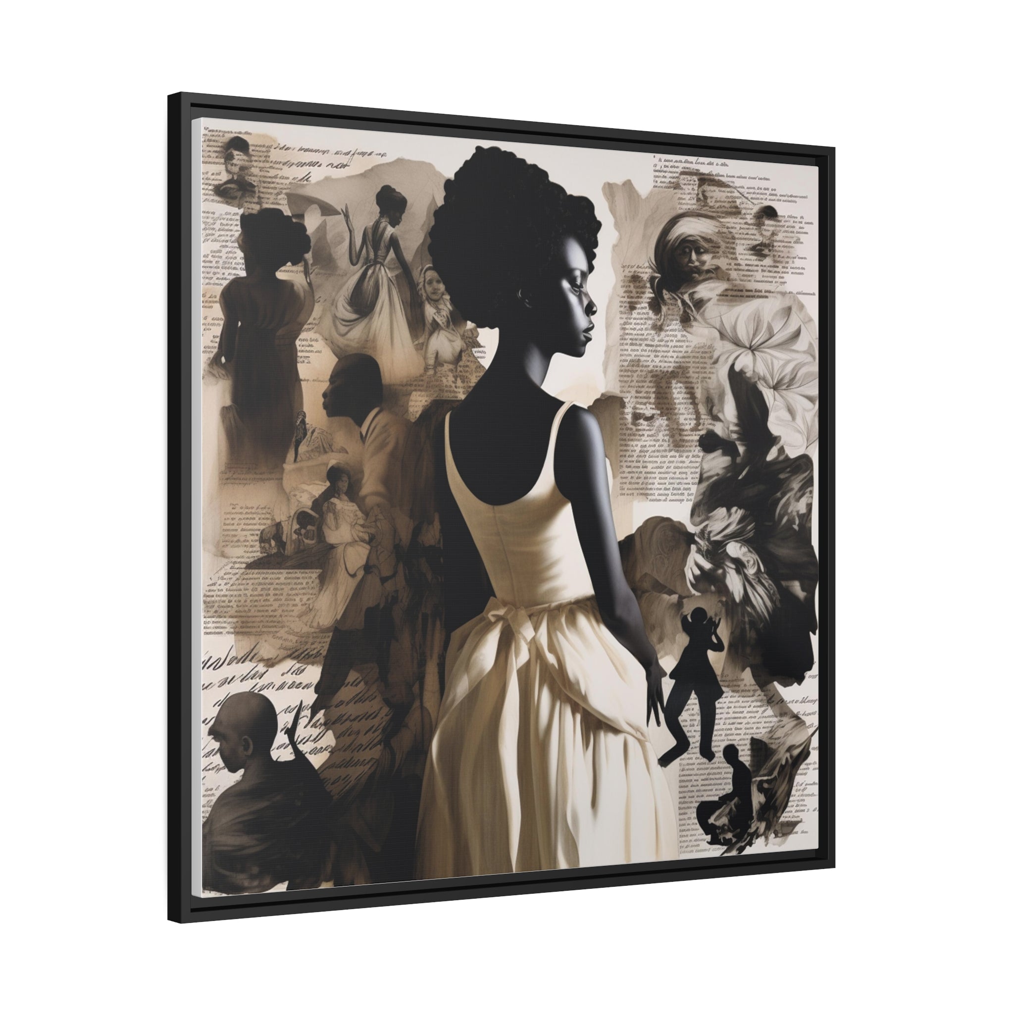 Wall Art Inspired by Kara Walke Matte Canvas, Black Frame