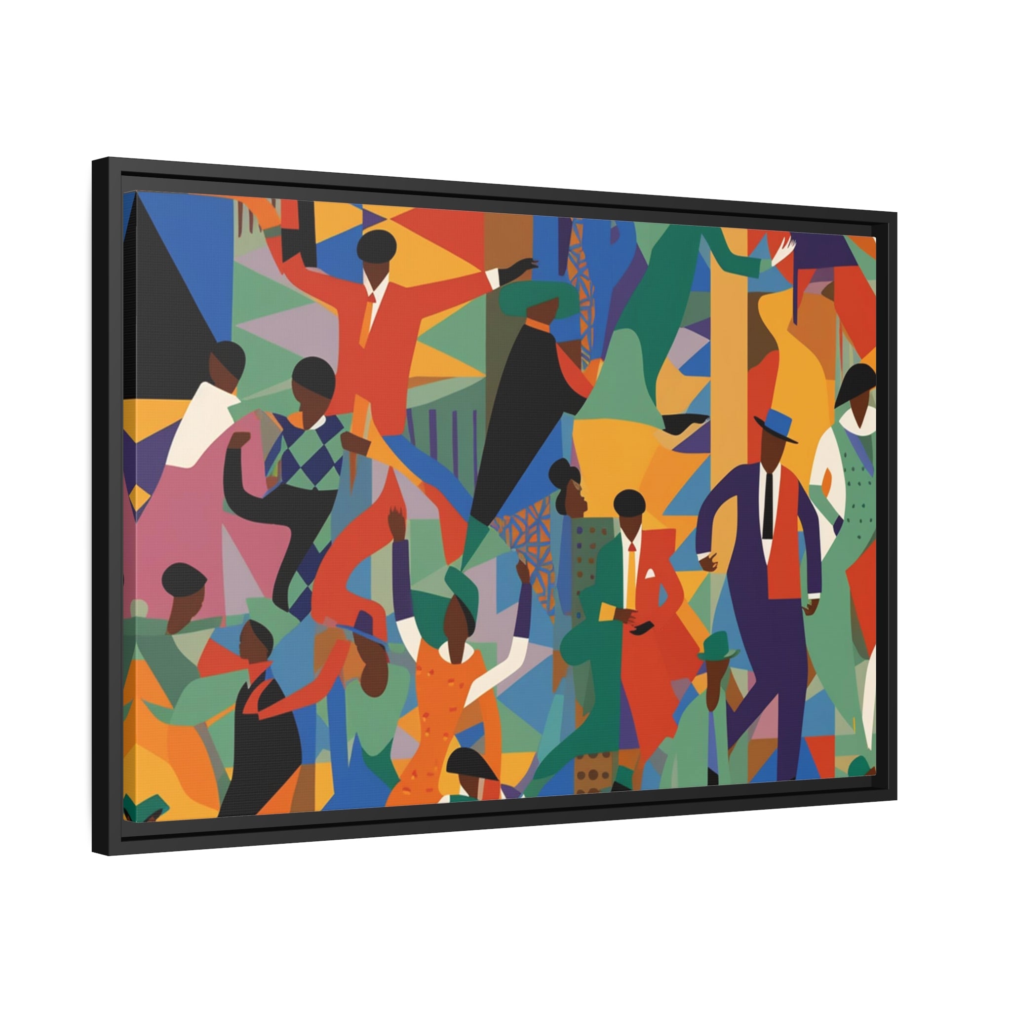 Harlem I Matte Canvas, Black Frame