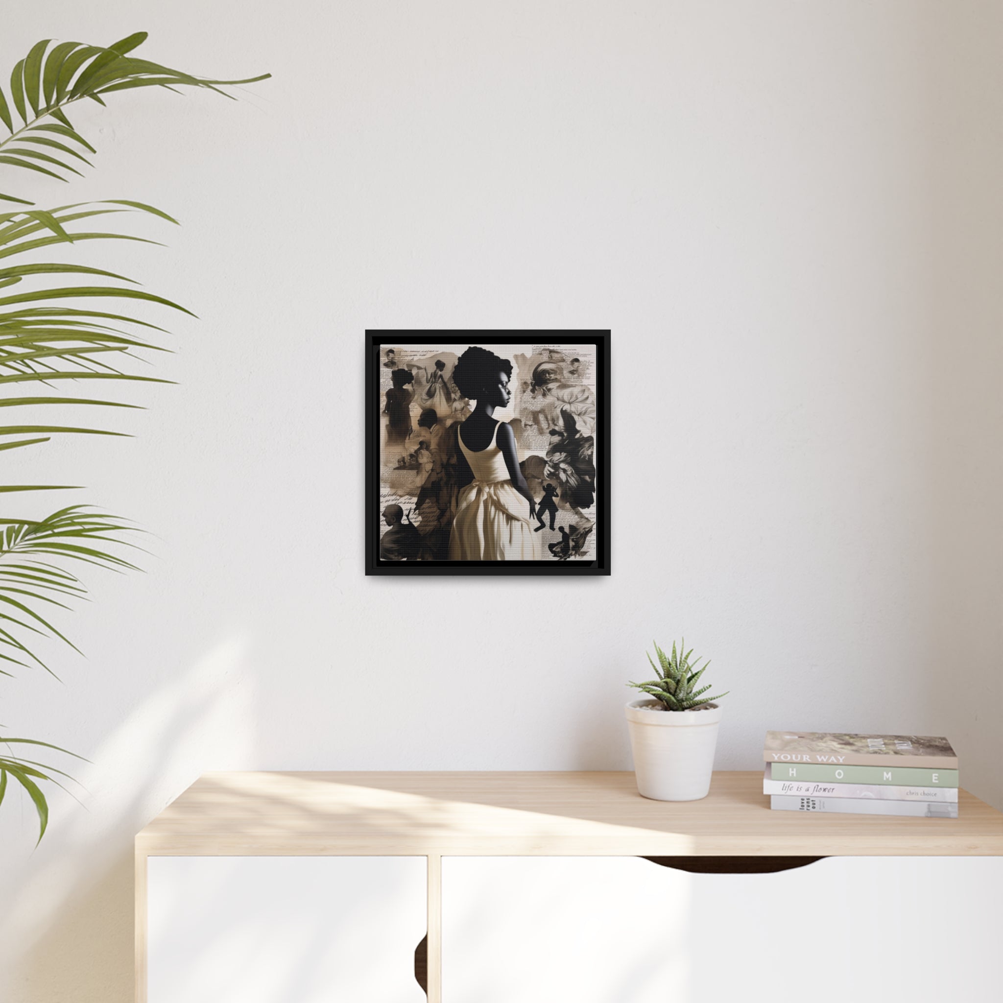 Wall Art Inspired by Kara Walke Matte Canvas, Black Frame