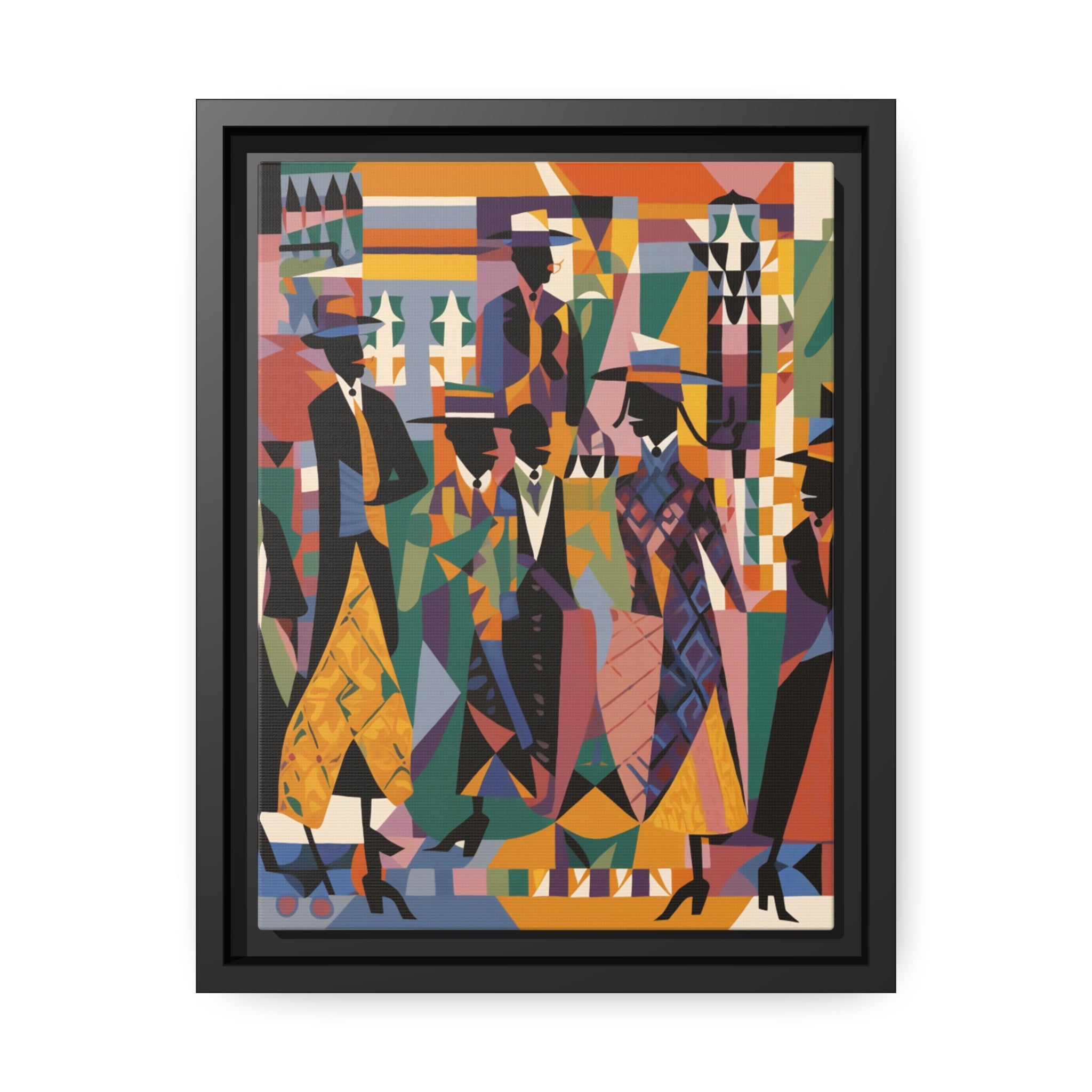 Renaissance I Matte Canvas, Black Frame