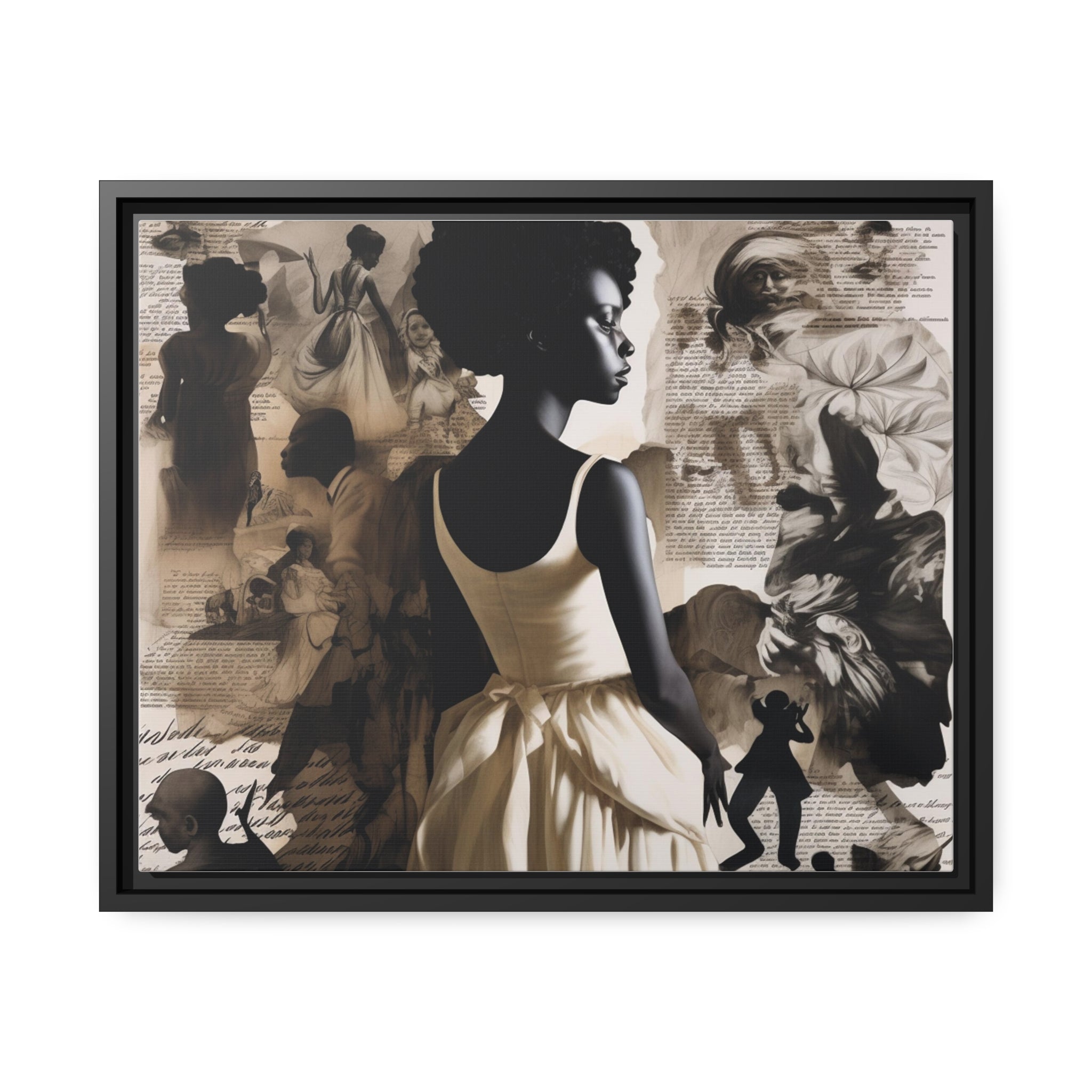 Wall Art Inspired by Kara Walke Matte Canvas, Black Frame