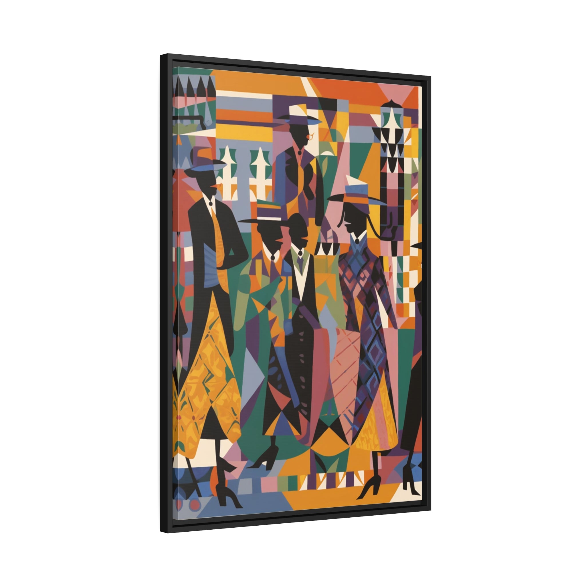 Renaissance I Matte Canvas, Black Frame