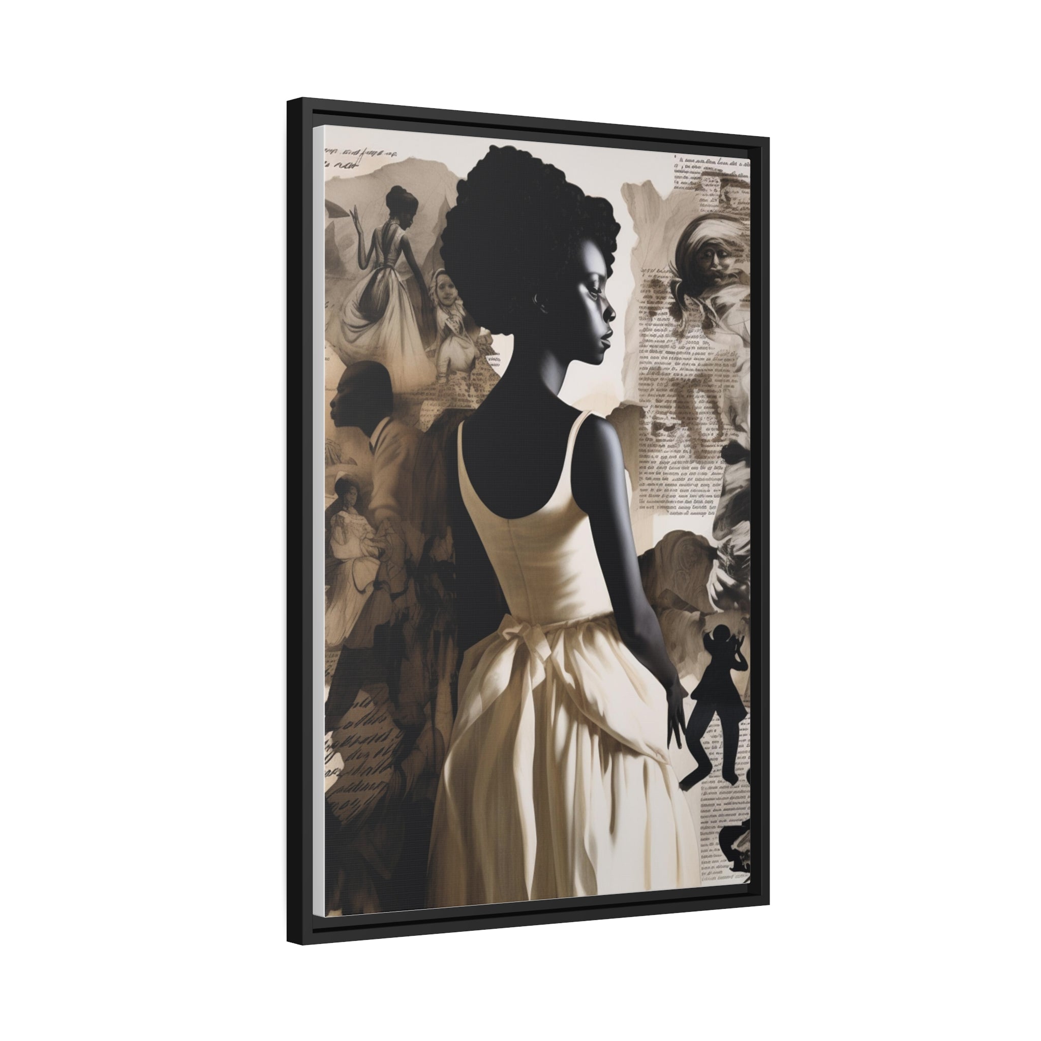 Wall Art Inspired by Kara Walke Matte Canvas, Black Frame