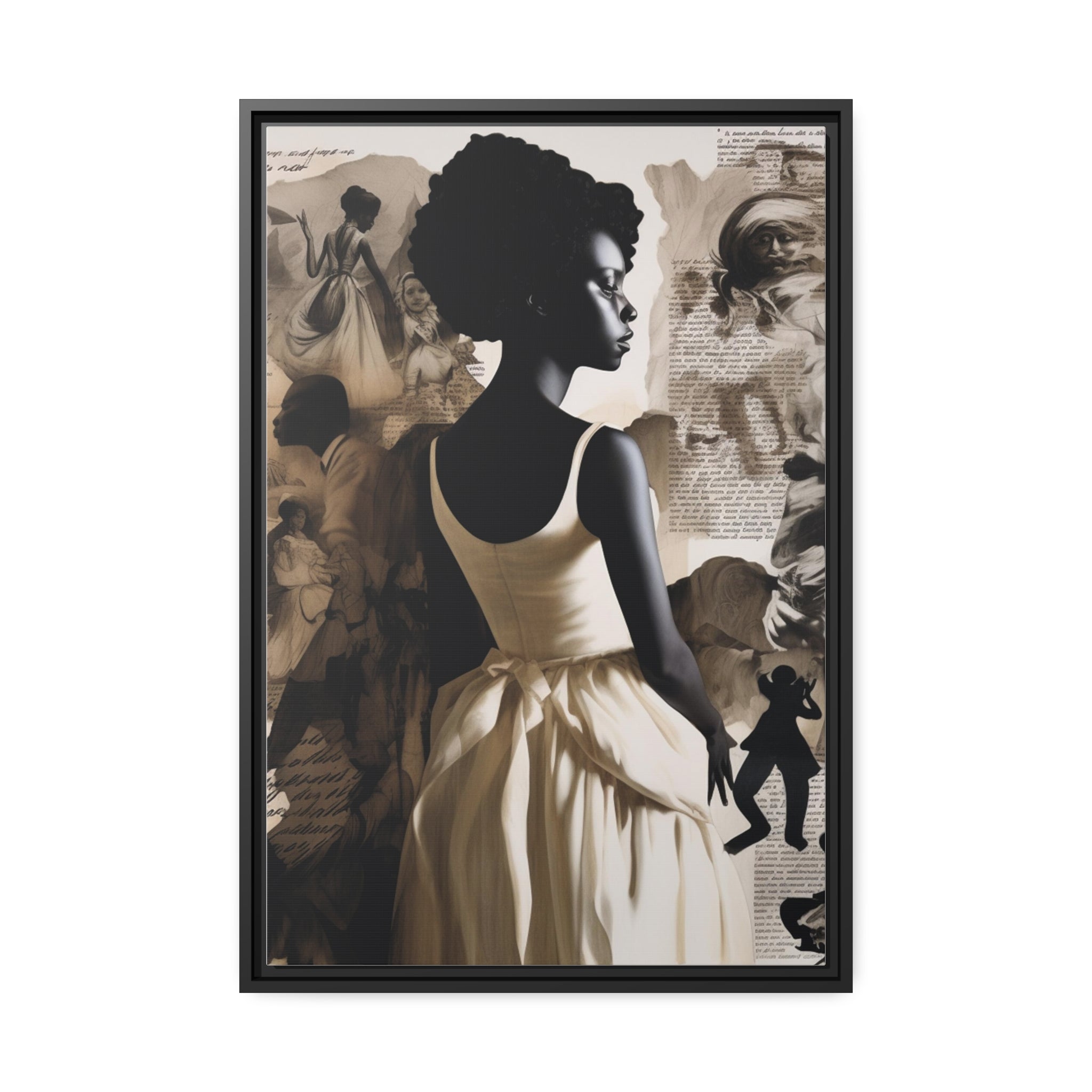Wall Art Inspired by Kara Walke Matte Canvas, Black Frame